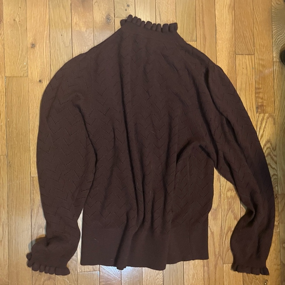 J Crew Women’s Burgundy 100% Cashmere Sweater - XXL
